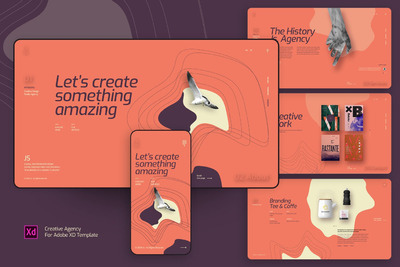 时尚高端简约清新多功能的高品质的Banner APP UI KITS（Adobe XD）