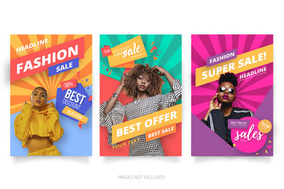 现代时尚电商促销广告海报模板