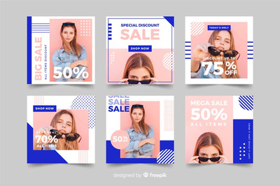 时尚销售社交媒体横幅