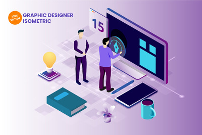 2.5D地图信息概念矢量素材下载（Ai）