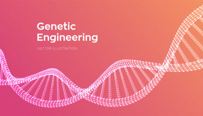 线框DNA分子结构网背景