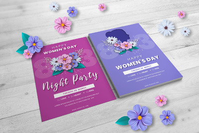 妇女节相关宣传海报模板下载（PSD）