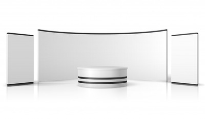 优质白色展台样机素材
