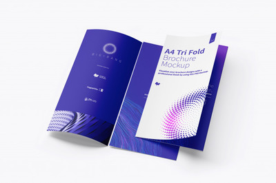 三折页的小册子模型