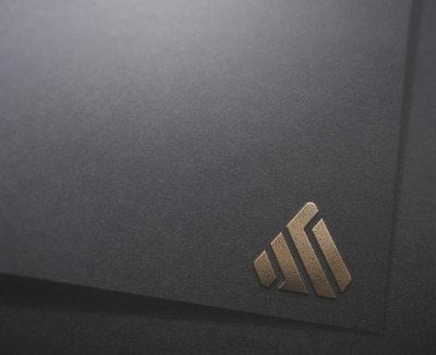 各种风格的黑色纸标志模型