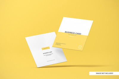 方形名片展示模型