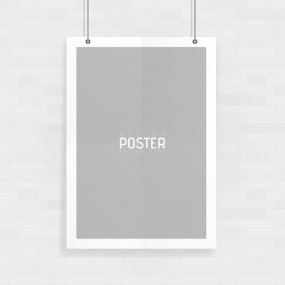 简约海报样机素材