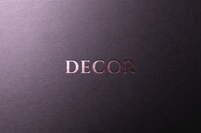 玫瑰金纸压标志模型