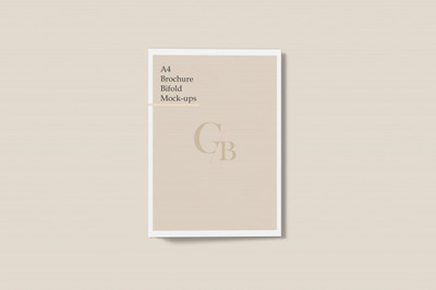 折页邀请卡设计样机素材