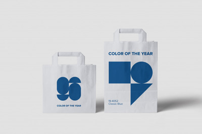 不同尺寸的购物袋展示样机模型