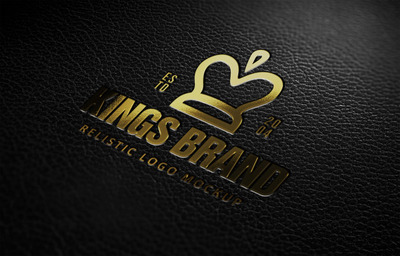 公司皮具产品logo展示样机