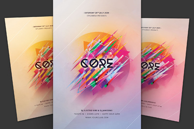 舞会活动宣传海报模板下载（PSD）