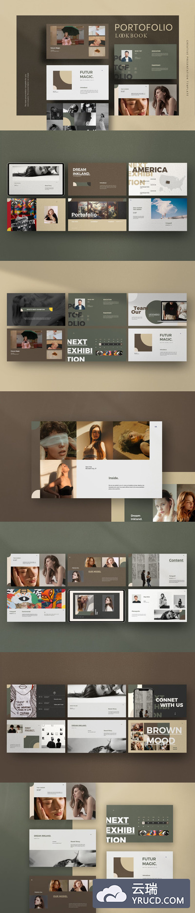 优雅时尚高端专业的高品质keynote幻灯片演示模板（key）
