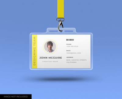 公司办公证件展示样机素材 Corporate office id card with mockup | Premium PSD File