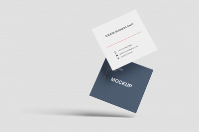 优质简约方形名片展示样机