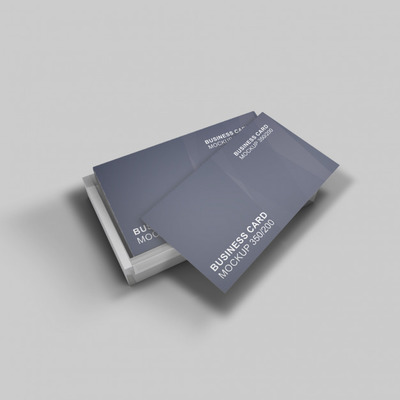 设计优雅美丽的名片展示样机模型