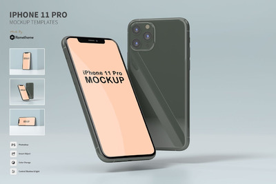 时尚高端简约好用的iPhone 11 Pro APP UI样机展示模型mockups