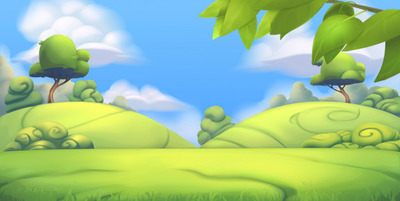 优质公园自然景观插画