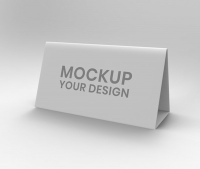 桌子名牌展示样机素材