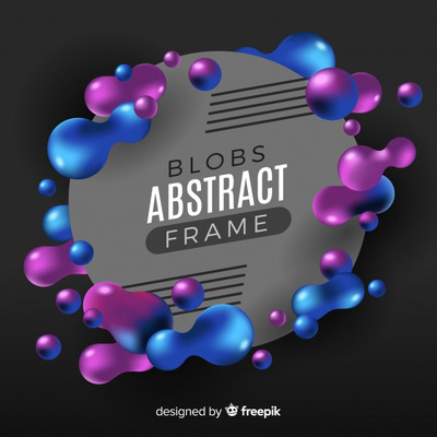 现代泡沫设计抽象背景