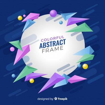 现代多边形设计抽象背景 Polygonal abstract background | Free Vector