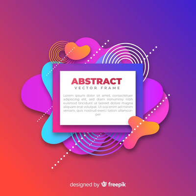 彩色抽象波浪形背景