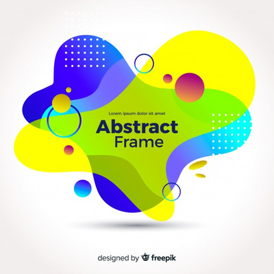 彩色抽象现代设计波纹背景