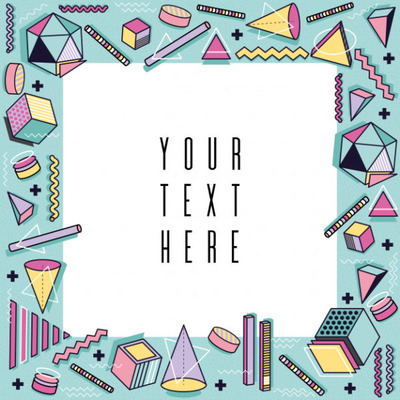 孟菲斯风格现代设计背景