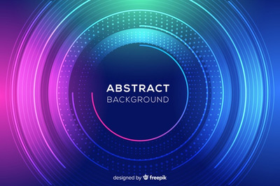 抽象彩色圆圈和点现代背景