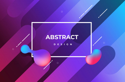 极简主义几何流体效果背景