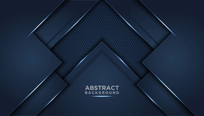 深蓝色重叠层抽象背景