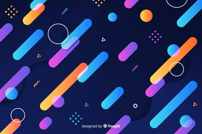 梯度动态几何形状背景