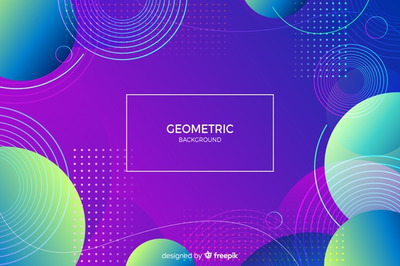 孟菲斯梯度几何形状背景