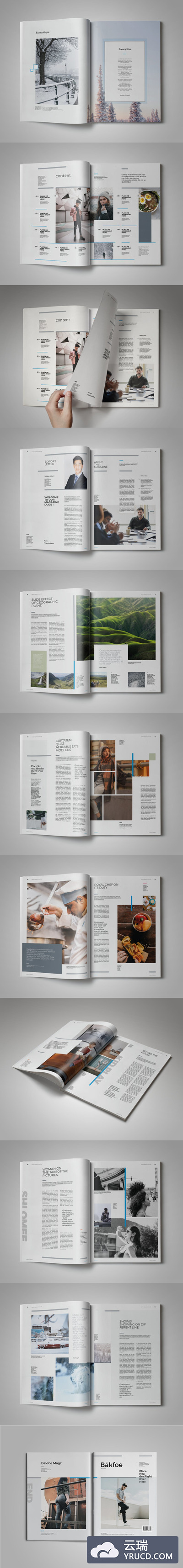 时尚简单模板下载（indd）