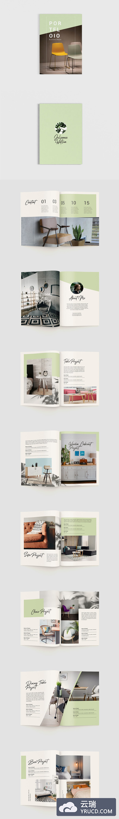 高端个人介绍画册模板下载（indd）