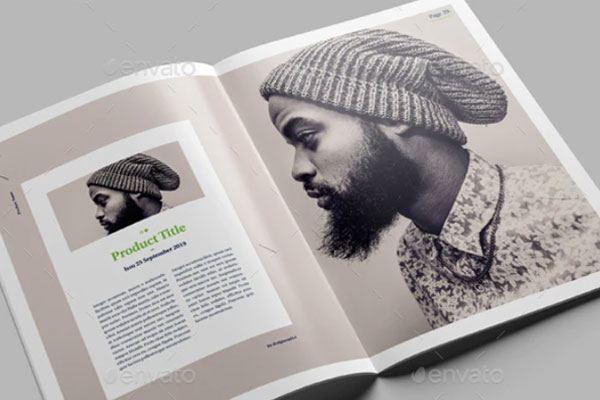 多用途的A4尺寸产品目录杂志设计模板