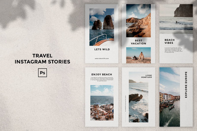 简约时尚清新Instagram社交媒体banner海报设计模板