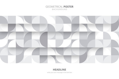 简洁时尚几何海报背景模板