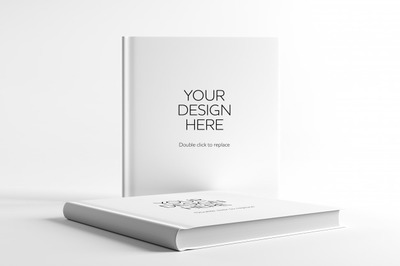 空白封面书样机展示模型