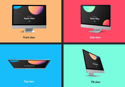 iMac Mockup 电脑样机下载（PSD）