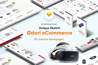 电子设备电商网页ＵＩ模板下载（Sketch）