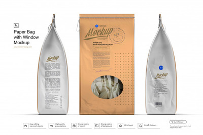 优质包装纸袋展示样机模型