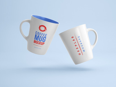 简约白色马克杯展示样机