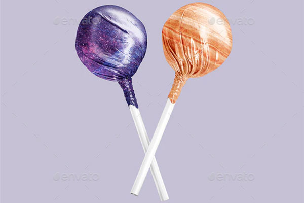 棒棒糖外包装设计样机合集