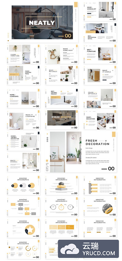 干净简单的PPT模板下载Google Slides（PPTX）
