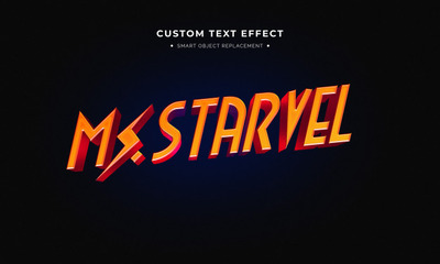 超级英雄3d文本样式