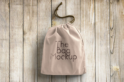 拉绳便携袋设计展示样机