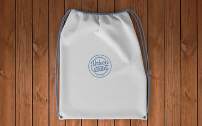 用于商品陈列的拉绳袋展示样机