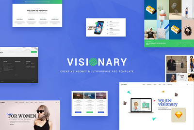 时尚的多功能网页模板组件下载[PSD]