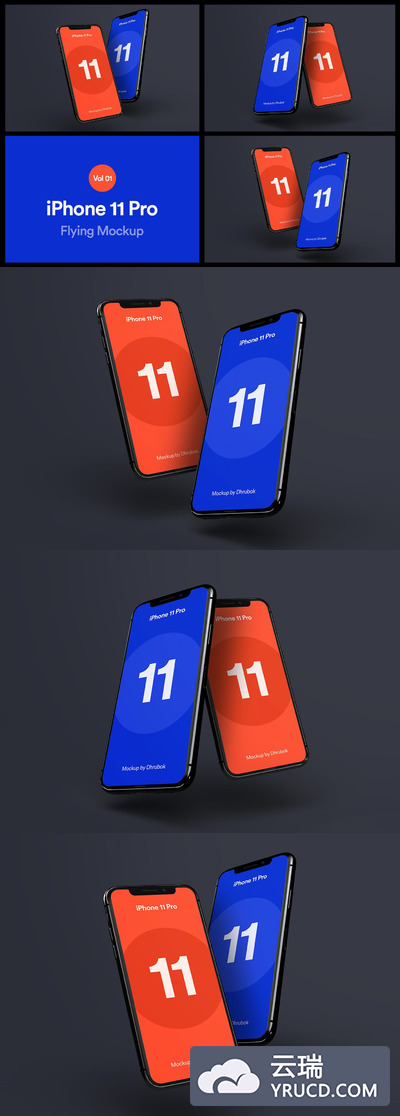 高品质的iPhone 11 Pro APP UI样机展示模型mockups-06